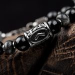 Bransoletka Męska Viking z Runami bedlava